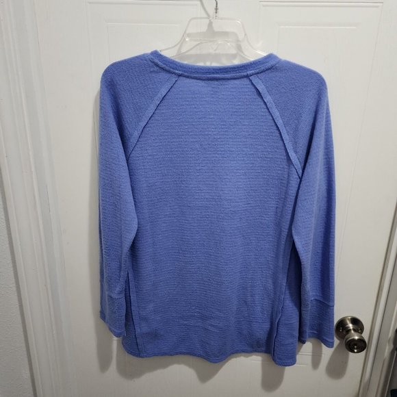 Lot of 2 Wildfox Women's Long Sleeve Tunic Sweater Tops Soft Thermal Pink/Blue S - Picture 15 of 15